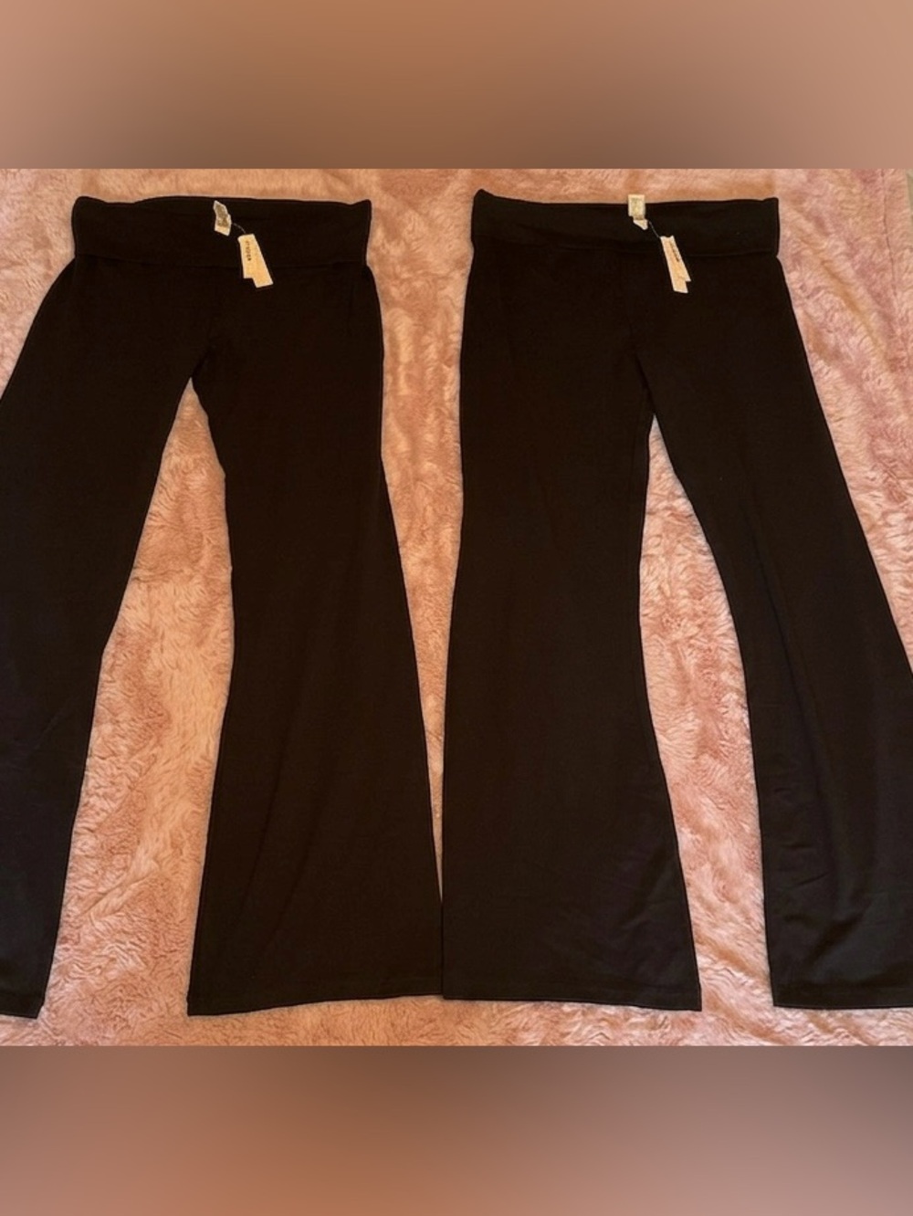Size L Victoria's Secret Black Flare Yoga Pants